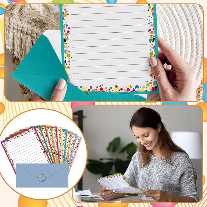 TaoBary 160 Pcs Stationery Paper Set 50 Double Sided Stationery Papers - Image 6