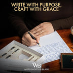 Wordsworth & Black Fountain Pen Gift Set, Includes Ink Bottle, 6 Ink Cartridges - Image 2
