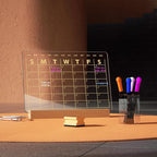 Light Up Clear Dry Erase Calendar 13 x 9 inch - Image 7