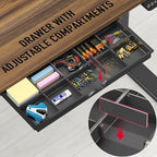 SHW 55 x 28 Inches Electric Height Adjustable Standing Desk - Image 5