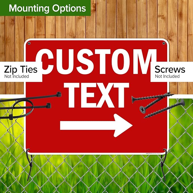 Custom Arrow, Custom Directional Sign, Right Arrow, 24x30 Inches, 55 mil thick - Image 5