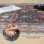 Rugcomf Runner Rug for Hallways Kitchen Rug Non Slip 2'6''x8' Washable Rugs - Image 4