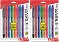 Pentel RSVP Ballpoint Pen,(1.0mm),Medium Line,Assorted Ink (BK91CRBP8M),(Pack of 16)