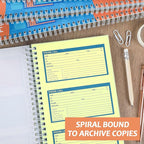 Spiral Bound Phone Message Book 5-1/4x11inch Phone Message Forms Book 2 Part - Image 5