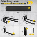 64" garage wall tool organizer, 900 lbs heavy shown in use