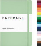 PAPERAGE Lined Journal Notebook, 160 Pages, Medium 5.6 in x 8 in by PAPERAGE