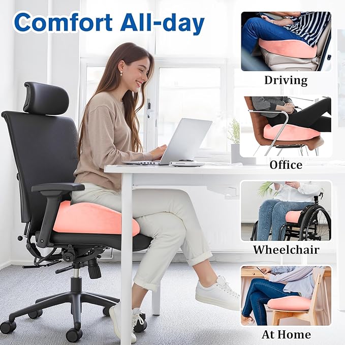CushyOasis Seat Cushion, Chair Cushions, Office Chair Cushions, Anti-Slip - Image 6