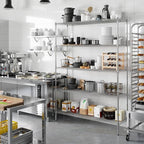 Regal Altair 18" Deep x 60" Wide x 86" Height Wire Shelving Kit | 5-Tier | NSF - Image 7