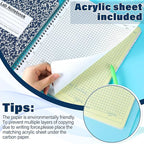 Affrolling 2 Pack Carbonless Lab Notebook Carbon Copy 8.5'' x 11'' 50 Set of - Image 5