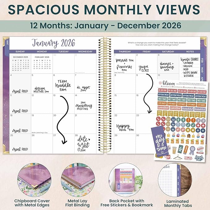 bloom daily planners 2026 Hardcover Calendar Year Goal & Vision Planner - Image 2