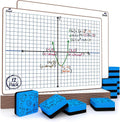 Dry Erase XY Axis Graph Lap Boards 9”X12”