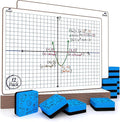 Dry Erase XY Axis Graph Lap Boards 9”X12” by Scribbledo