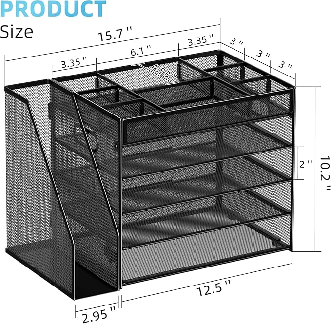 Marbrasse 5-Tier Desk Organizer - Image 2