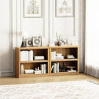 blini 2-Shelf Bookcase Wooden Bookshelves 33in Wide Floor Standing Display - Image 9