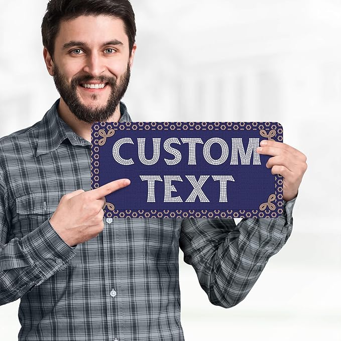 Custom Sign, Custom Street Sign, 11 Font Colors, 13 Font Styles, 4 Hole Options - Image 2