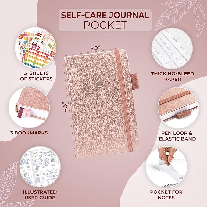 Clever Fox Self-Care Journal Pocket – Daily Reflection Notebook – Mental Health - Image 5