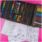 art 101 deluxe art and doodle art set, front angle view