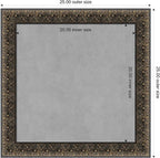 Amanti Art Black Framed Magnetic Board 25x25 Medium Vision Board - Image 4