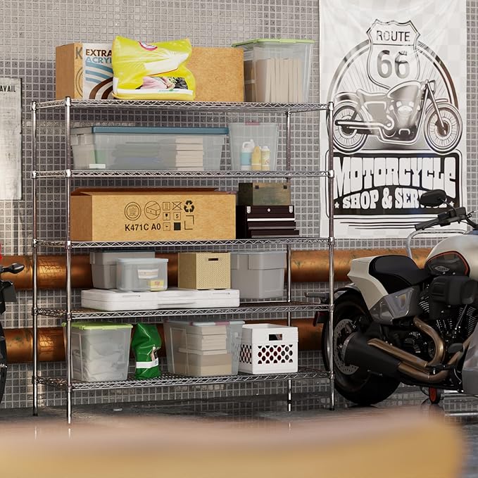 Regal Altair 21" Deep x 60" Wide x 64" Height Wire Shelving Kit | 5-Tier | NSF - Image 5