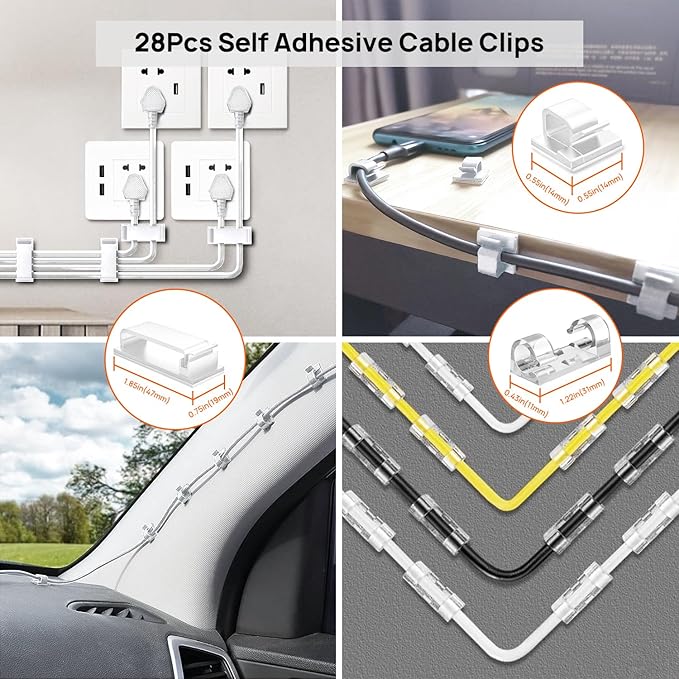 Ditar 193 PCS Cable Management Kit - Image 4