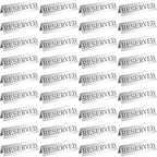 Peryiter Metal Reserved Table Signs Metal Reserved Sign Double Sided Table by Peryiter