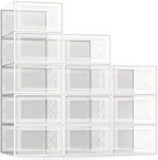 SEE SPRING X-Large Shoe Storage Box Fit Size 11, Space Saving Foldable Shoe