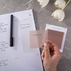 DiverseBee 50 Sheets Pastel Transparent Sticky Notes, 3x3” Clear Sticky Tabs - Image 5