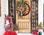 Home Sweet Home Sign for Front Door, Wood Rustic Front Porch Décor, Farmhouse - Image 2