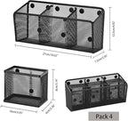 Neudeco Magnetic Pencil Holder, Locker Shelf Organizer, Metal Storage Basket - Image 2