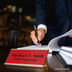 Engraved Custom Door Plate Red Plastic Office Door Sign - Image 7