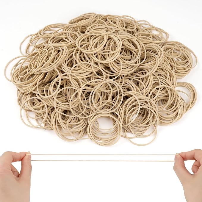 MOWPOG 700 Pcs Rubber Bands, Size #16 Reusable Elastic Rubber Band by MOWPOG