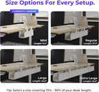 Ascrono Original No Drill Under Desk Cable Management Tray 14.1" - Image 4