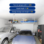 fleximounts 3x6 overhead garage storage adjustable ceiling rack on a desk or shelf