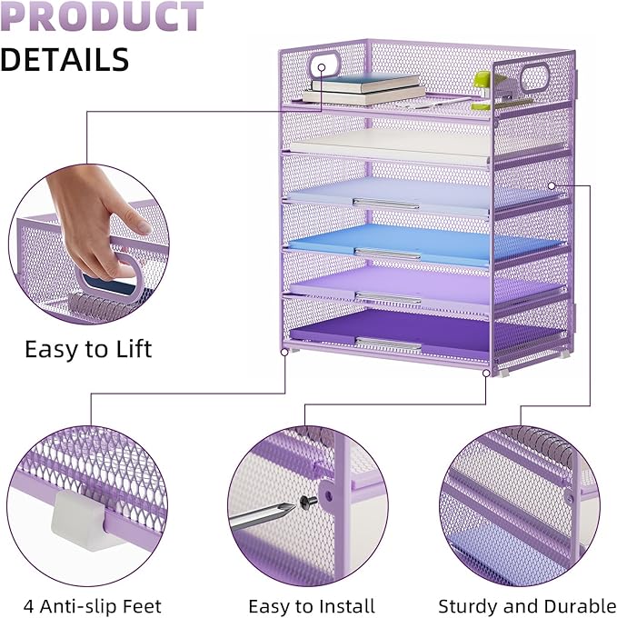 Marbrasse 2 Pack Desk Organizer - Image 2