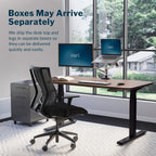 Vari Classic Electric Standing Desk – 60x30 – Walnut/Black