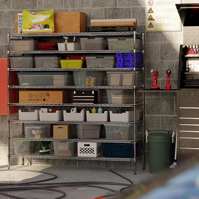 Regal Altair 21" Deep x 72" Wide x 74" Height Wire Shelving Kit | 8-Tier | NSF - Image 7
