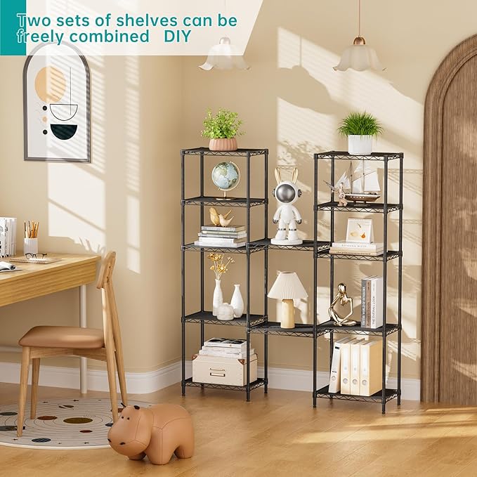 SINGAYE Shelf Closet Wire Shelving：Adjustable Metal Unit - Image 9