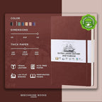 Beechmore Books A3 Sketchbook – 11.7x16.5 Premium Vegan Leather Bound Large - Image 2