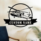 Personalized Metal Airplane Wall Art, Airplane Name Sign, Customized Pilot Name - Image 7