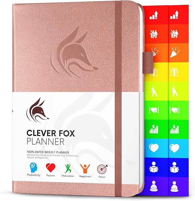 Clever Fox Planner – Undated Weekly & Monthly Planner by CleverFox