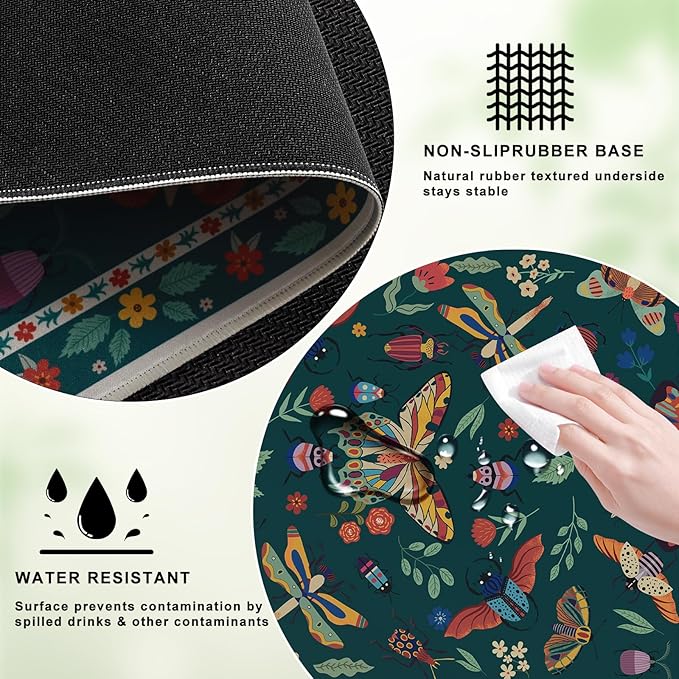iCasso Desk Mat, Desk Matt for Desktop, Cute Desk Pad Mat, XXL Large Mouse Pad - Image 4