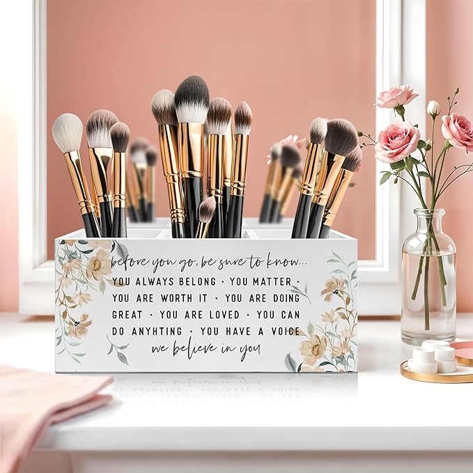 Exqcom Before You Go Inspirational Pen Pencil Holder, Motivational Gifts - Image 5
