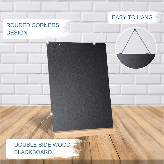 11.7x16.5 Inch Tabletop Chalkboard - Image 2