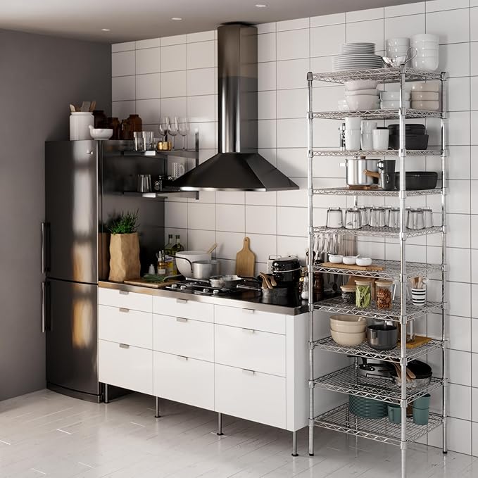 Regal Altair 21" Deep x 24" Wide x 86" Height Wire Shelving Kit | 10-Tier | NSF - Image 6