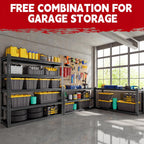 lauxery 5-tier heavy duty garage shelving, 48 x24, view 9