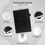 Clever Fox Password Book with alphabetical tabs. Internet Address Organizer - Image 2