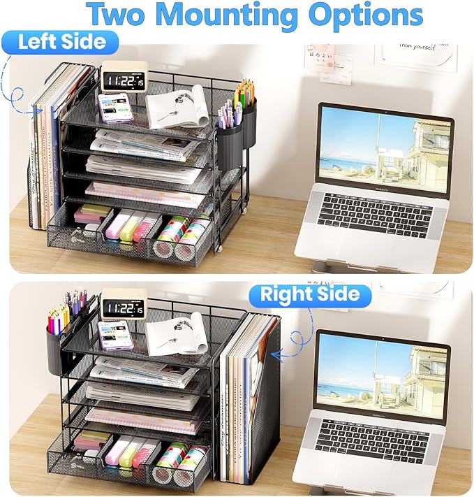 OPNICE Desk Organizer, 5-Tier Paper File Organizer - Image 3