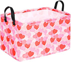 FUULOXE Rectangular Valentines Basket Storage Bin by Unknown