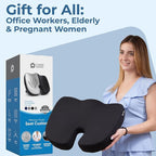 5 STARS UNITED Seat Cushion for Tailbone Pain Relief – Memory Foam Cushion for - Image 8