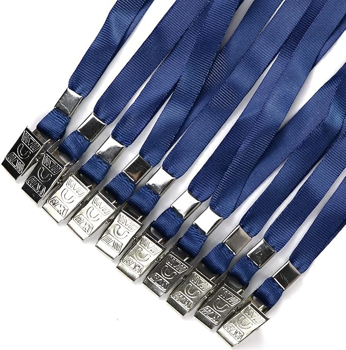 Beebel Lanyards 100 Pack Nylon Flat Badge Lanyard - Image 6